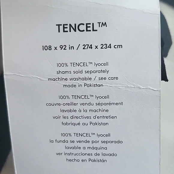 West Elm Tencel Duvet King/Cal King in Frost Grey - Picture 4 of 4